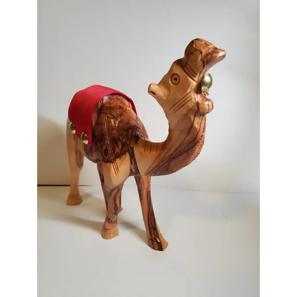 Wooden Camel Figurine - Lot of 2